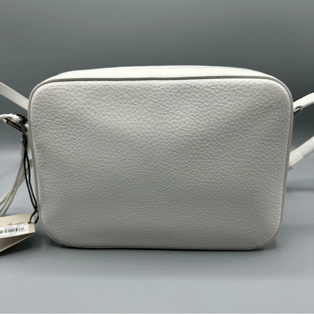 AllSaints Leather White Camera Crossbody Bag